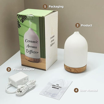Essential Oil Diffuser Humidifiers, Aromatherapy Diffusers, Ceramic Essential - Image 7
