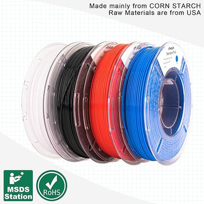 AMOLEN PLA 3D Printing Filament Bundle 1.75mm, 1KG/2.2 lb in Total, Compatible - Image 3