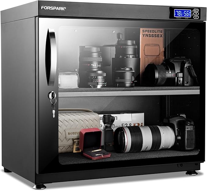 FORSPARK 80L Camera Dehumidifier Dry Cabinet, Quiet Humidity Control Storage by forspark