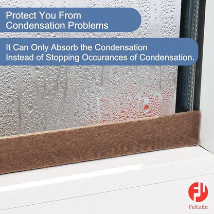 Moisture Absorbent Tape for Window Sill Brown Condensation Drip Strip Reusable - Image 5