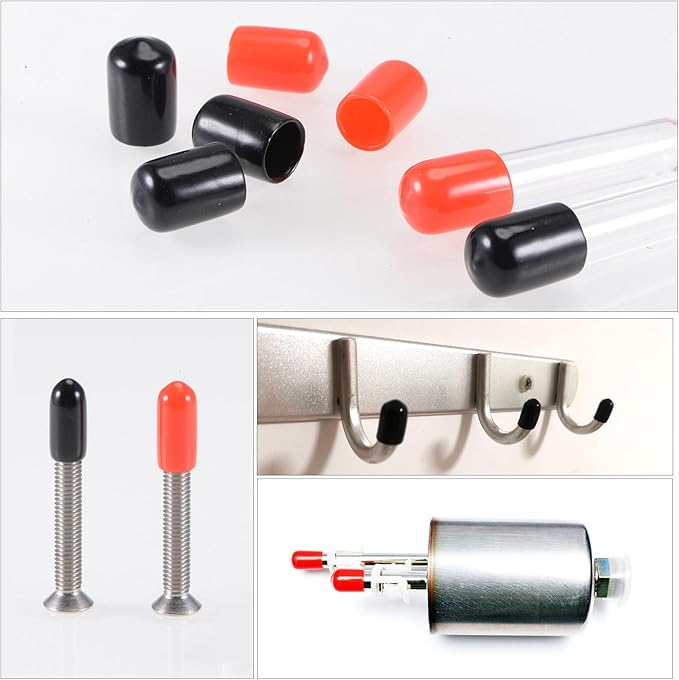 uxcell 20pcs Rubber End Caps 5mm ID Vinyl PVC Round Tube Bolt Cap Cover Screw - Image 5