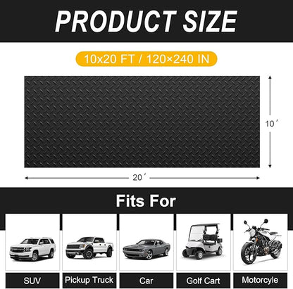 10x20 FT Garage Floor Mat, 2.8mm Thickened Flooring Roll - Image 2