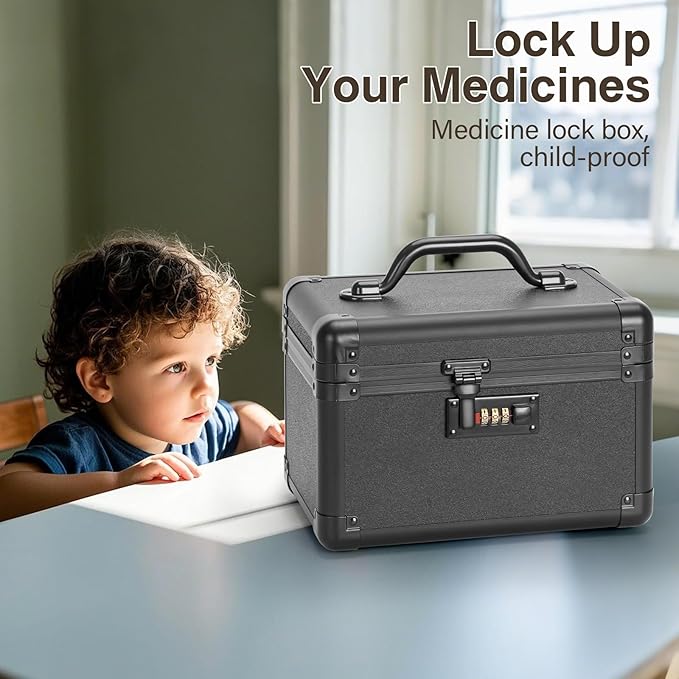 Medicine Lock Box, Lockable Storage Box - Image 6