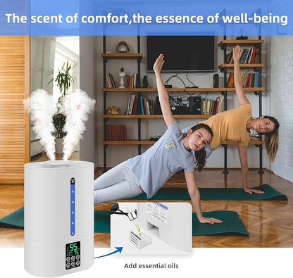 6L Humidifiers for Bedroom Large Room Home, Cool and Warm Humidifier for Baby - Image 8
