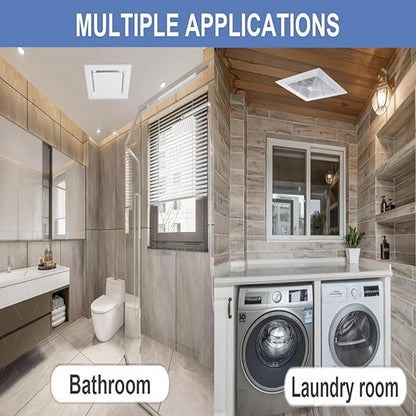 Bathroom Exhaust Fan without Light, Ceiling Mount Ventilation Fan bathroom - Image 2