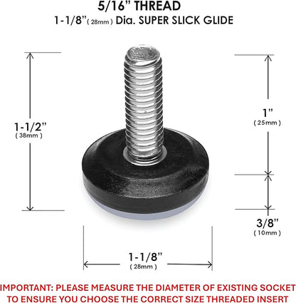 Slipstick Gorilla Outdoor Adjustable Furniture Levelers Weatherproof Screw in - Image 5