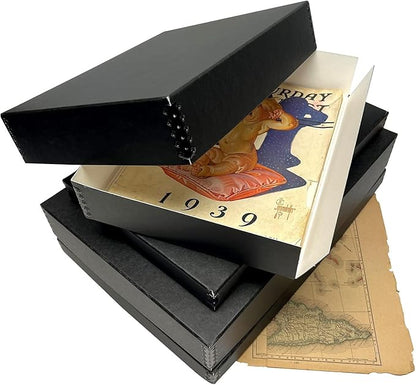 Lineco Museum Archival Storage Box, 16.75x20.75x3 in. Drop Front Design. - Image 9