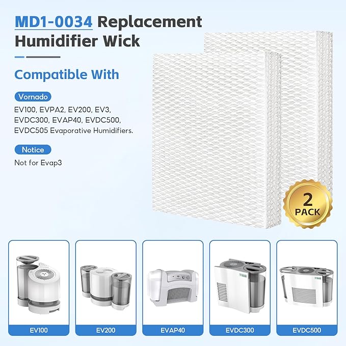 2-Pack MD1-0034 Replacement Wicks Filters Compatible - Image 2