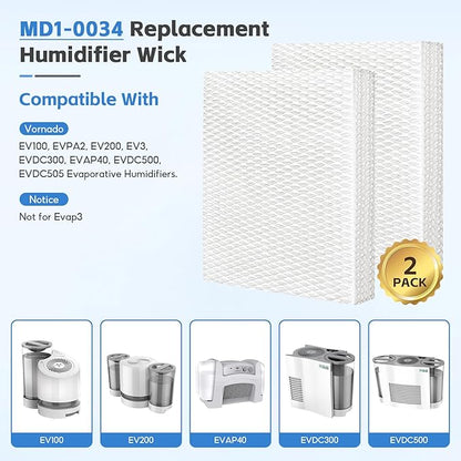 2-Pack MD1-0034 Replacement Wicks Filters Compatible - Image 2