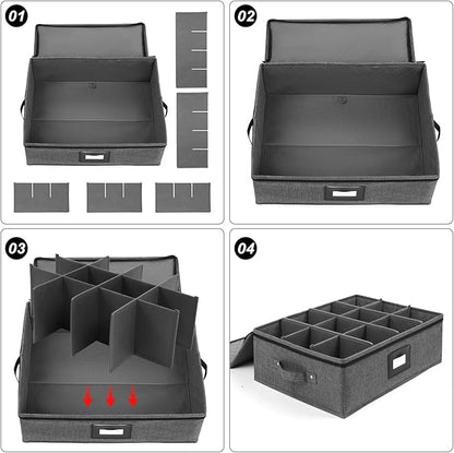 Mug Storage Box with Dividers, China Storage Containers - Image 7