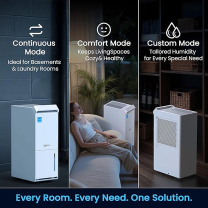 4, 500 Sq.Ft Most Efficient Energy Star 2025 Dehumidifier, Vellgoo Max 70 - Image 5