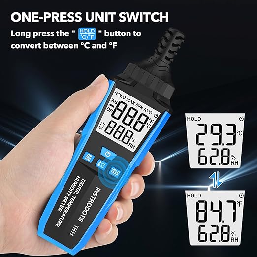 Temperature Humidity Meter, High Precision Digital Hygrometer - Image 6