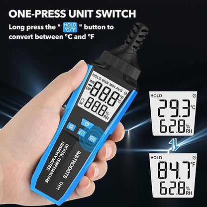Temperature Humidity Meter, High Precision Digital Hygrometer - Image 6
