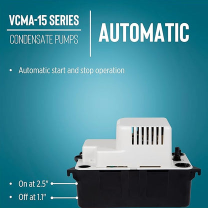 Little Giant VCMA-15ULT 115 Volt, 65 GPH, 1/50 HP Automatic Condensate Removal - Image 6