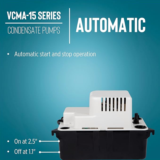 Little Giant VCMA-15UL 115 Volt, 65 GPH, 1/50 HP Automatic Condensate Removal - Image 5