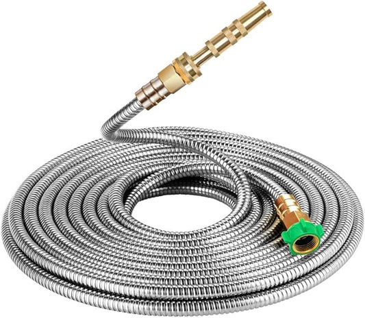 BEAULIFE 304 Stainless Steel Metal Garden Hose 50 Feet by Beaulife