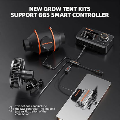 Spider Farmer 2x4 Complete Grow Tent Kit SF2000 Samsung LM301H EVO & Dimmable - Image 4