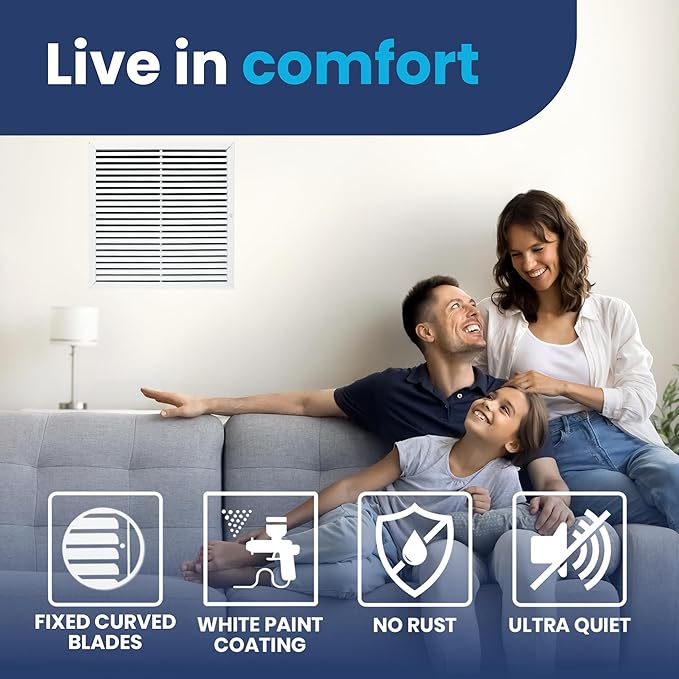 22x22 Inch Air Return Vent Cover Decorative – Premium Aluminum AC Vent Cover - Image 7