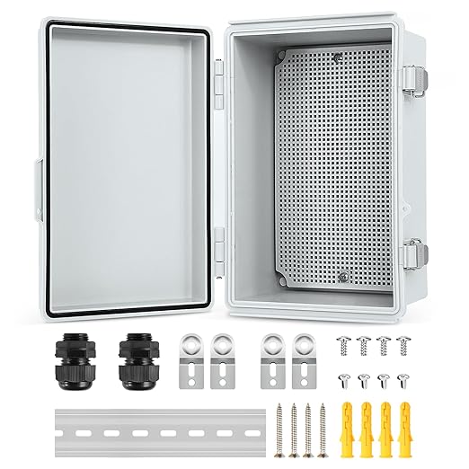 Waterproof Electrical Junction Box, IP67 ABS Plastic Junction Box Enclosure by TOTUFY