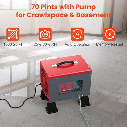 Abestorm 70 Pints Crawl Space Dehumidifiers - Image 6