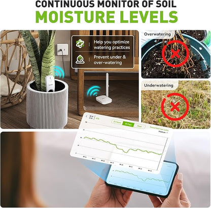 RainPoint 3-in-1 APP Remote Monitoring WiFi Soil Meter - Image 3