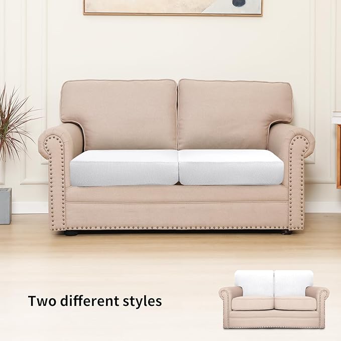 Easy-Going Stretch Individual Loveseat Couch Cushion Cover Sofa Cushion - Image 2