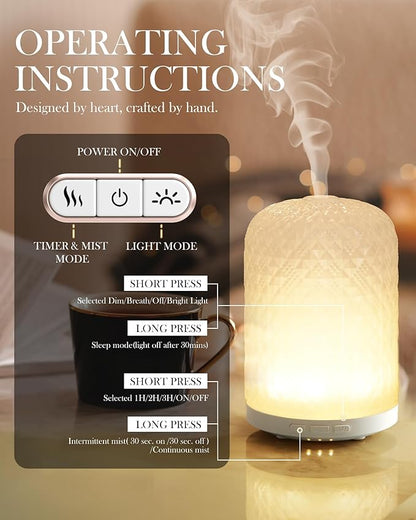 Essential Oil Diffuser – 2.4MHz Ultrasonic Aromatherapy Diffuser, Health Night - Image 5