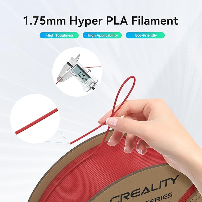 Creality Hyper PLA Filament 1.75mm, 30-600mm/s High Speed 3D Printer Filament - Image 4
