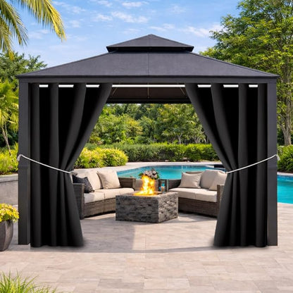 DIVA EN CAMINO DEC Outdoor Patio Curtain Waterproof Darkening Thermal Insulated by DivaenCamino