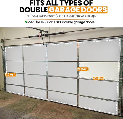 BEEST FULLSTOP Garage Door Insulation Kit w/ Seals & Window Films - Image 6