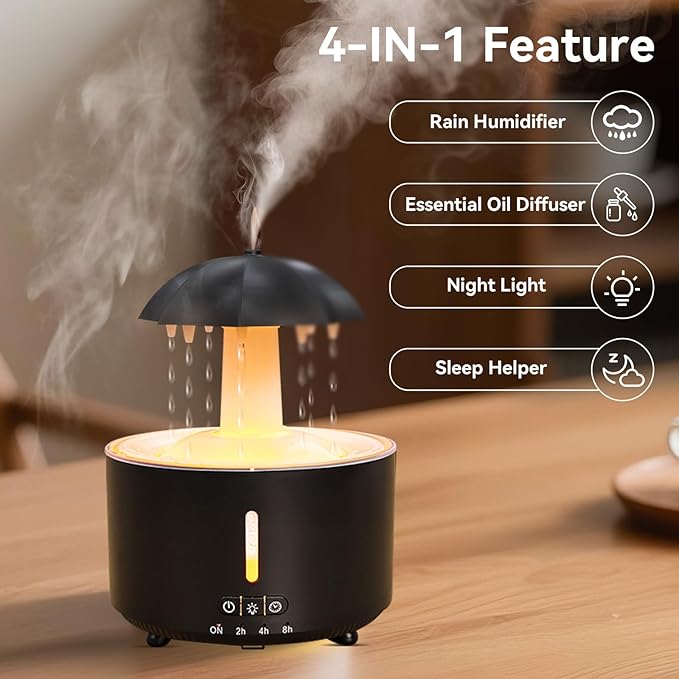 Missfly Aromatherapy Diffuser, Clouds and Cool Mist Humidifier, 360° Rotatable - Image 6