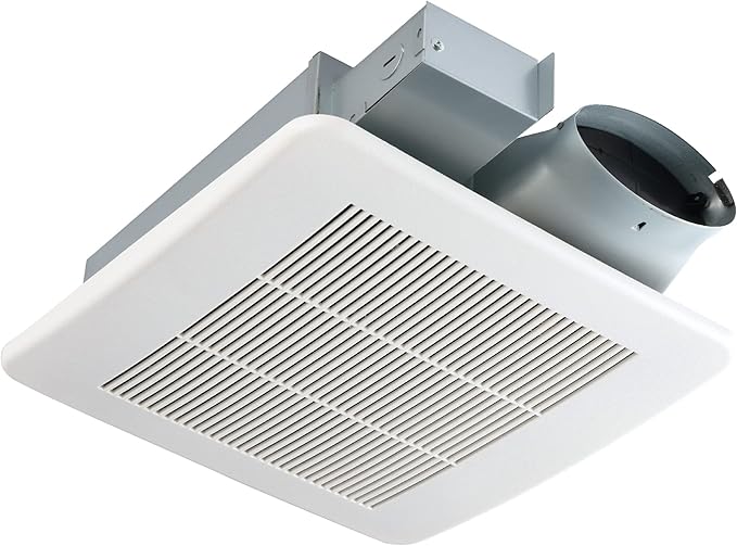 Tech Drive Bathroom fan 50-80-100 CFM DC Energy-Saving Motor, Very Quiet by TechDrive