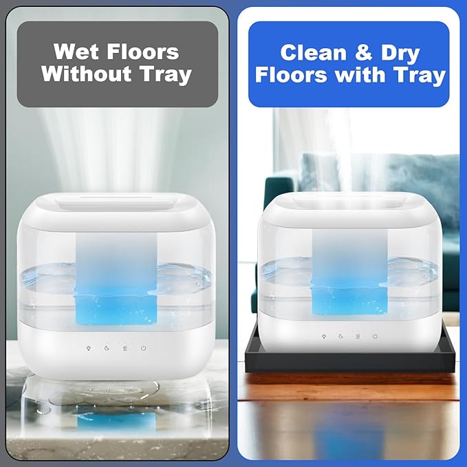 Acrylic Humidifiers Tray for Dreo Humidifier HM311 4L Tank, Leak-Proof Tank for - Image 5