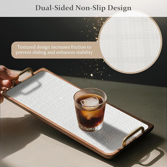 FINNEZ Drawer and Shelf Liner for Kitchen Cabinet Non Adhesive Non Slip 17in x - Image 2