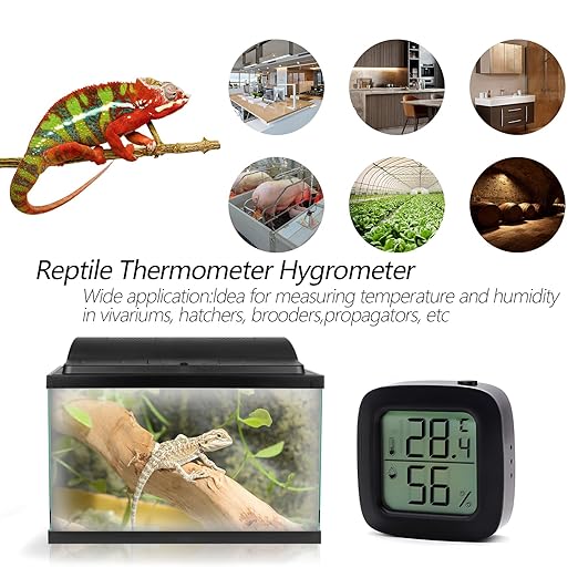 Digital Reptile Thermometer Hygrometer Precise Temp & Humidity Gauge - Image 4