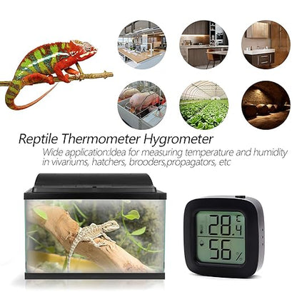 Digital Reptile Thermometer Hygrometer Precise Temp & Humidity Gauge - Image 4