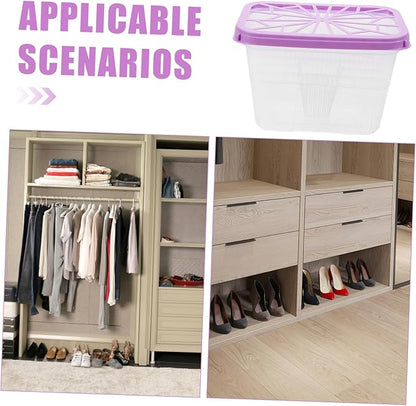 Happyyami 4Pcs Reusable Moisture Absorber Box Large Capacity Plastic Holder - Image 3