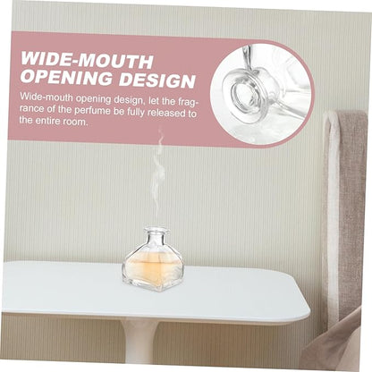 Veemoon Essential Oil Diffuser Bottles Set of 3 Fragrance Release Glass Jars - Image 6