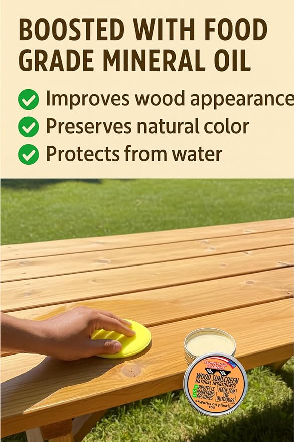 Wood Sunscreen Conditioner & UV Protectant Salve – USA Made Wood Outdoor - Image 4