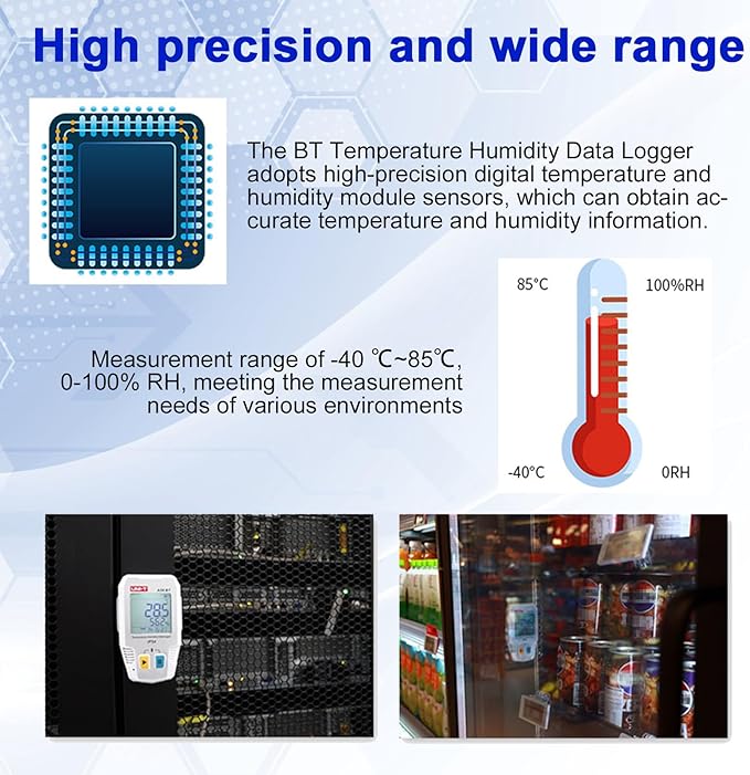 BT Temperature Humidity Data Logger Smart Thermometer Hygrometer 64000 - Image 3