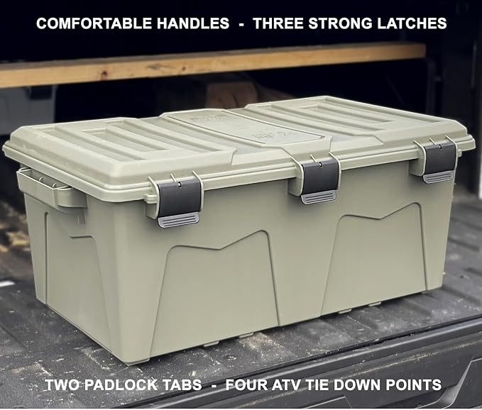 MTM ACRG18 Gear Crate Utility Box, Water Resistant Gear Dry Storage Box - Image 6