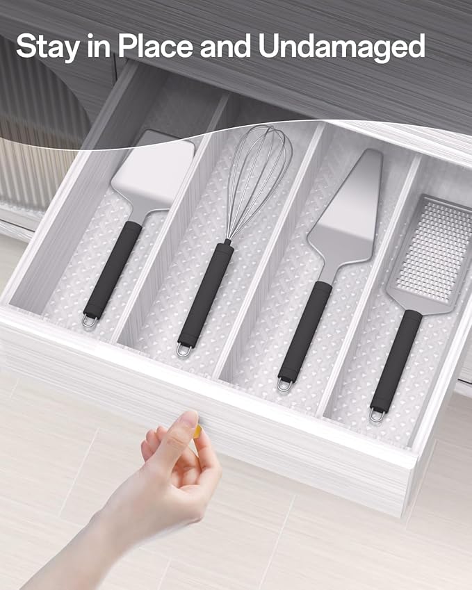 Shelf and Drawer Liner for Kitchen Cabinet, Non-Adhesive 18in x 120in - Image 8