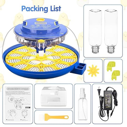 Egg incubators for Hatching Eggs, Automatic Egg Turning 12-24 Poultry Incubator - Image 6