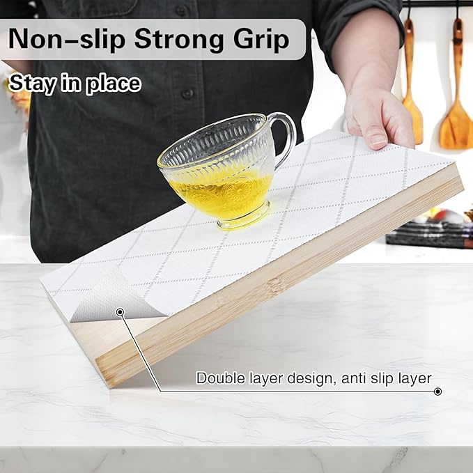 Shelf and Drawer Liner for Kitchen Cabinet, 18 in x 10 FT Non-Adhesive Rhombus - Image 2