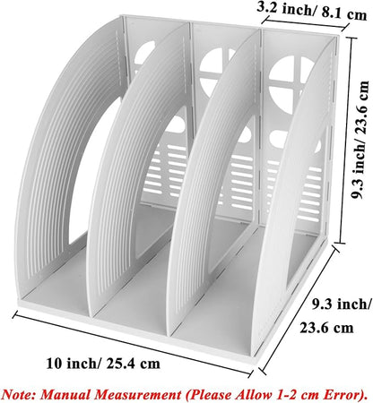 SAYEEC Magazine Holder Plastic File Sorter Binder Holder - Image 2