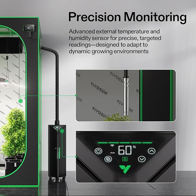 VIVOSUN P426 48"×24"×72" PRO Grow Tent and AeroStream H19 Intelligent - Image 7