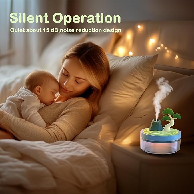 Cute Mini Humidifier 320mL Cool Mist Humidifie mute - Image 6