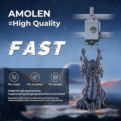 AMOLEN PLA 3D Printer Filament, PLA PrintingFilament Starry Sky Series Pla - Image 4