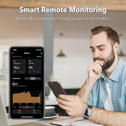 BN-LINK Bluetooth Hygrometer Thermometer, Indoor Temperature Humidity Monitors - Image 6