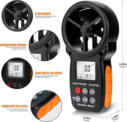 Digital Anemometer Barometer Pressure Gauge - Image 4